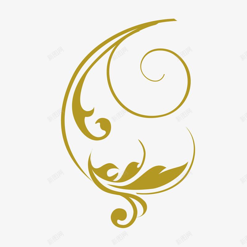 潮流弧形线条png免抠素材_新图网 https://ixintu.com 唯美 时尚 装饰