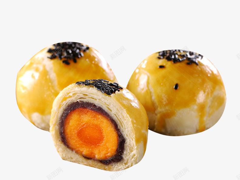 美味蛋黄酥png免抠素材_新图网 https://ixintu.com 食品