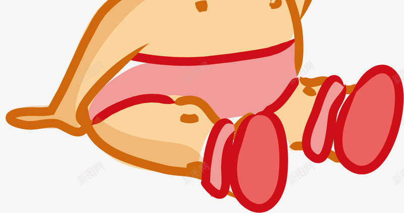 手绘人物婴儿png免抠素材_新图网 https://ixintu.com 人物 可爱 呆萌 婴儿 手绘 抠鼻 挖鼻屎 水彩