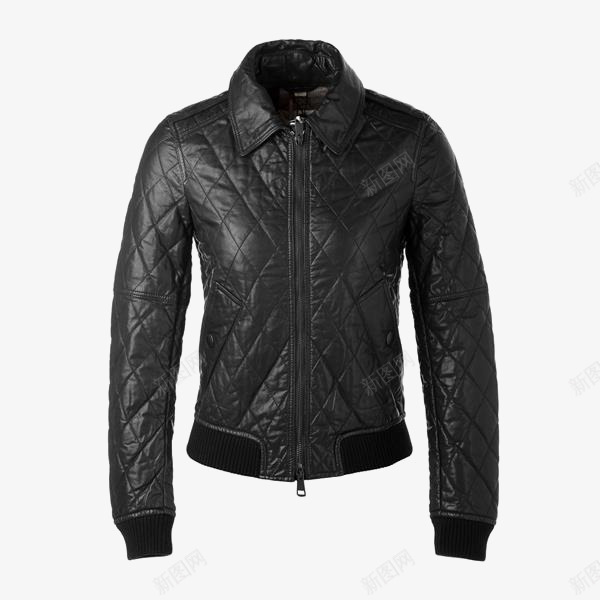女士小牛皮菱形绗缝皮衣png免抠素材_新图网 https://ixintu.com BURBERRY 博柏利 女士外套 小牛皮菱形 绗缝皮衣