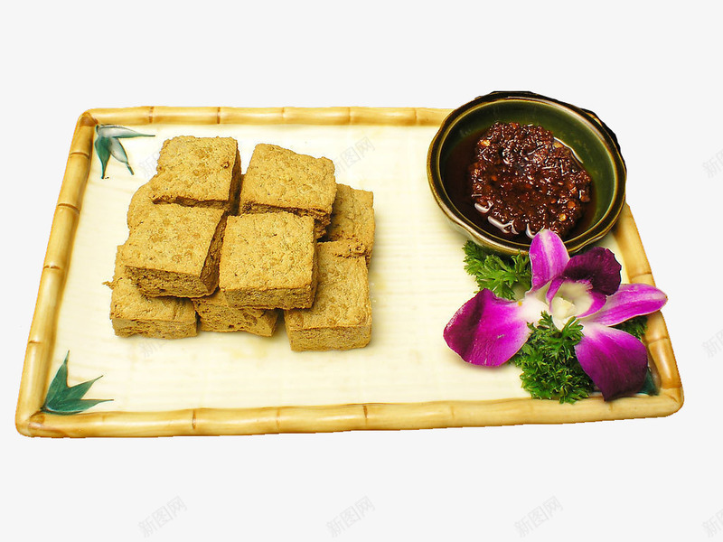 干炸臭豆腐png免抠素材_新图网 https://ixintu.com 中华美食 传统美食 油炸臭豆腐 美味熟菜 餐饮美食