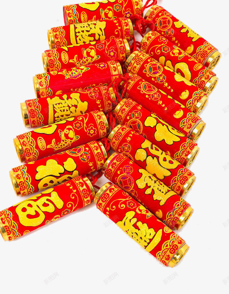 红色爆竹png免抠素材_新图网 https://ixintu.com 挂饰 新年元素 爆竹 红色 过年装饰