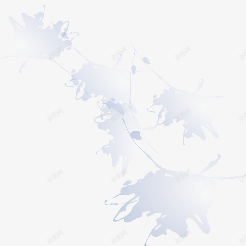 泼墨图案效果矢量图ai免抠素材_新图网 https://ixintu.com 效果元素 泼墨 蓝色 矢量图