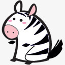 可爱的斑马png免抠素材_新图网 https://ixintu.com 卡通 可爱 斑马 条纹 黑白