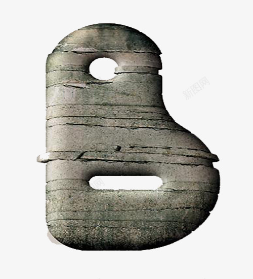 岩石字母bpng免抠素材_新图网 https://ixintu.com 字母 岩石 条纹 装饰