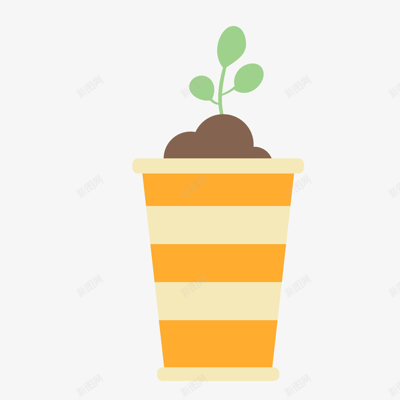 手绘植物土壤盆摘矢量图eps免抠素材_新图网 https://ixintu.com png免抠图 创意 卡通 土壤 手绘 时尚 条纹 植物 盆摘 黄白 矢量图