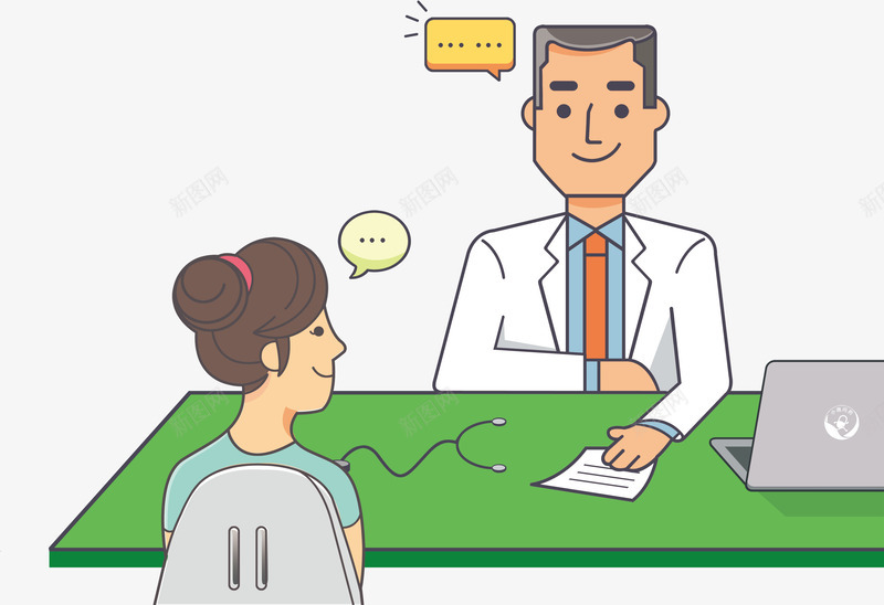 医生png免抠素材_新图网 https://ixintu.com 人物 医生 医疗 医院 卡通人物 插画 病患 白衣天使