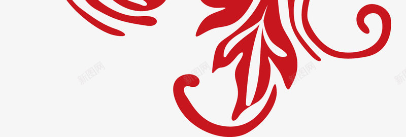 卡通花纹png免抠素材_新图网 https://ixintu.com 剪纸花纹 卡通 折纸花 红色 红色纸花 纸花 纸花边