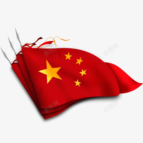 红色热血装饰国旗png免抠素材_新图网 https://ixintu.com 五星红旗 国旗 热血装饰 装饰图 设计图 质感旗子