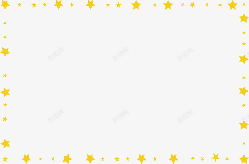 黄色卡通星星花边背景png免抠素材_新图网 https://ixintu.com 卡通 星星 米黄色花边 背景 花边 黄色