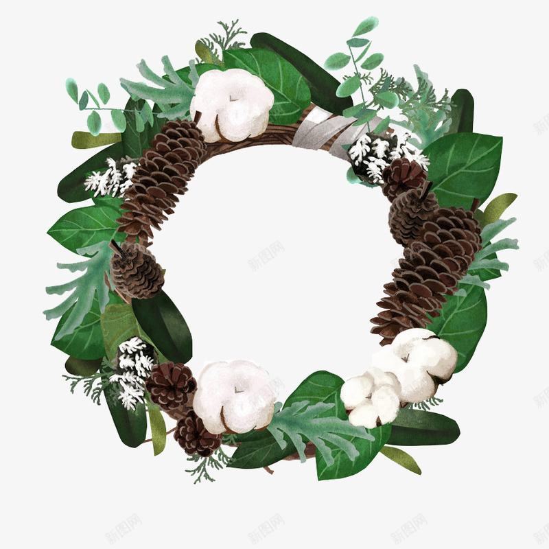 清新护眼绿色花草圆环png免抠素材_新图网 https://ixintu.com 叶子 圆环 护眼 春季 树叶 清新 绿色 花瓣 花草