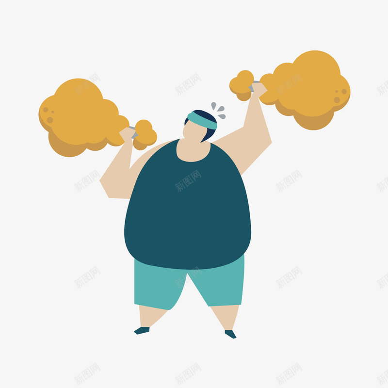 卡通卡路里减肥的女生矢量图ai免抠素材_新图网 https://ixintu.com 减肥 卡路里 卡通 卡通减肥 女孩 女生 鸡腿 矢量图