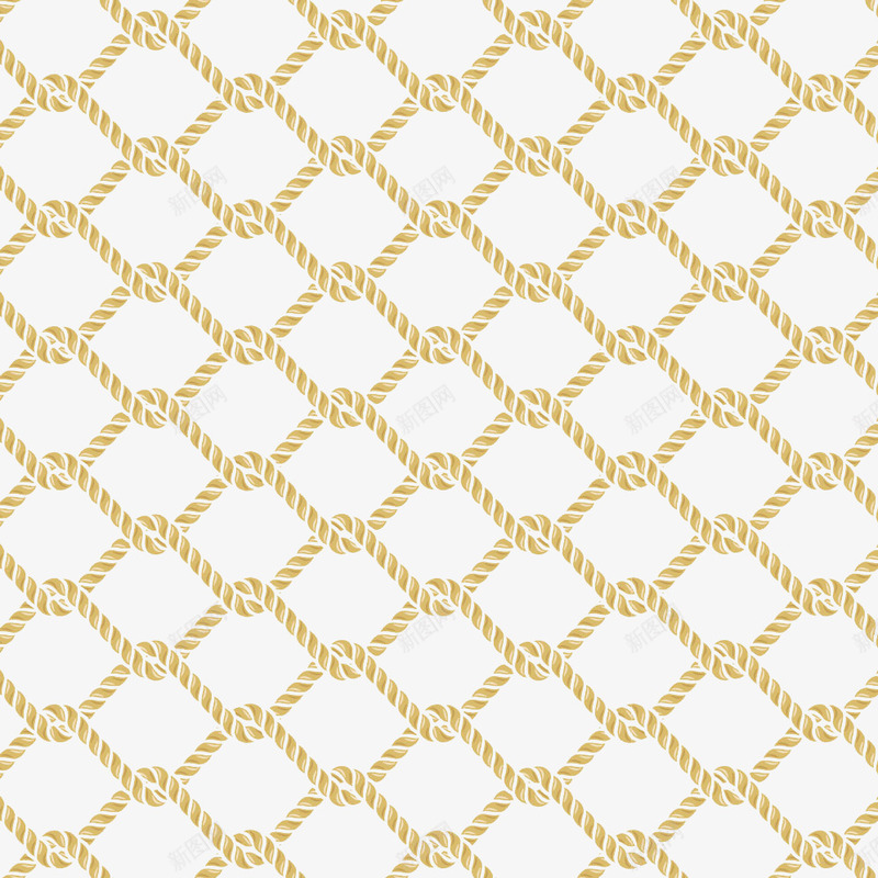 金色菱形绳索png免抠素材_新图网 https://ixintu.com 绳索 菱形 金色