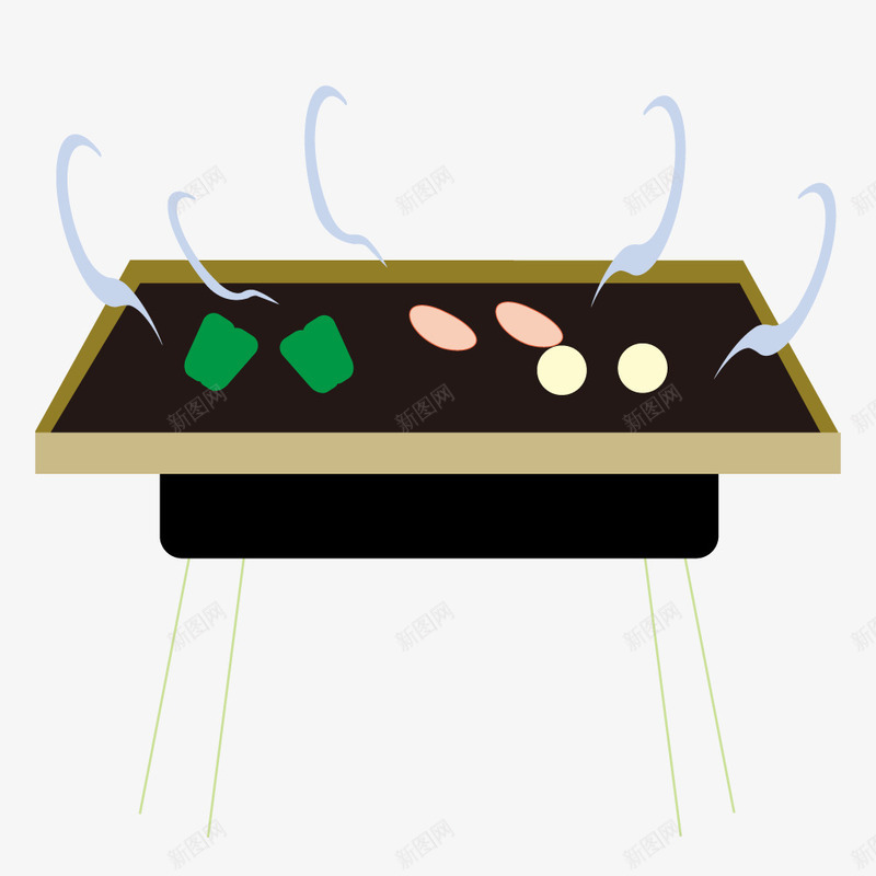 卡通烧烤架烧烤食物矢量图ai免抠素材_新图网 https://ixintu.com 卡通 卡通人物 卡通家庭 卡通家庭生活 家庭成员 烤串 烧烤架 聚餐聚会 矢量图