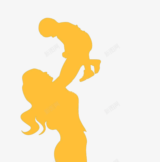 手举婴儿阴影png免抠素材_新图网 https://ixintu.com 妈妈 怀抱 情亲 爱 陪护