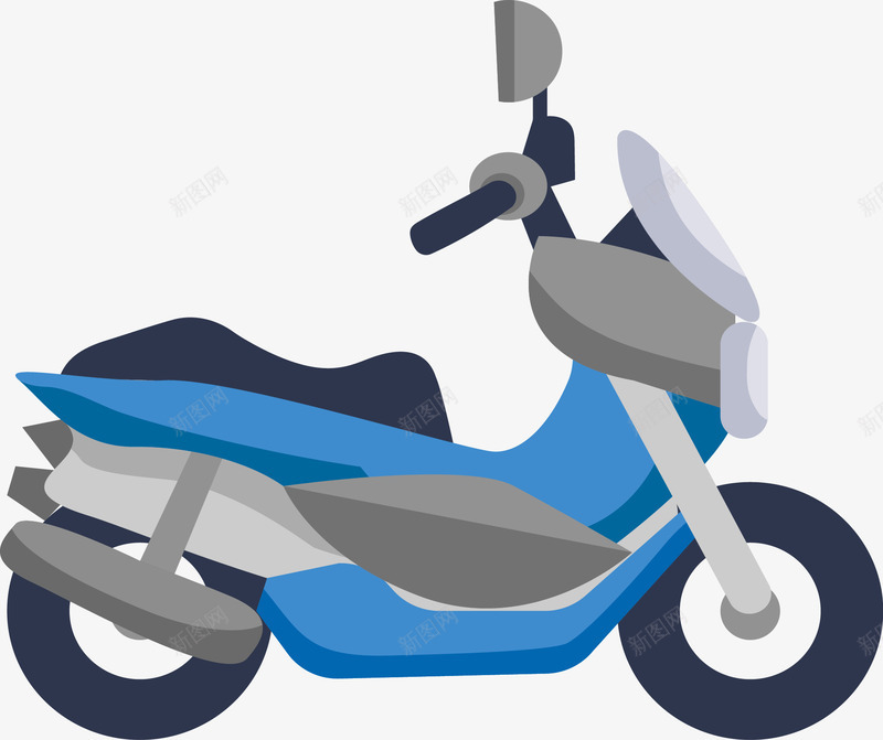 电动车png免抠素材_新图网 https://ixintu.com 代步车 助力车 摩托车 电动车 送快递