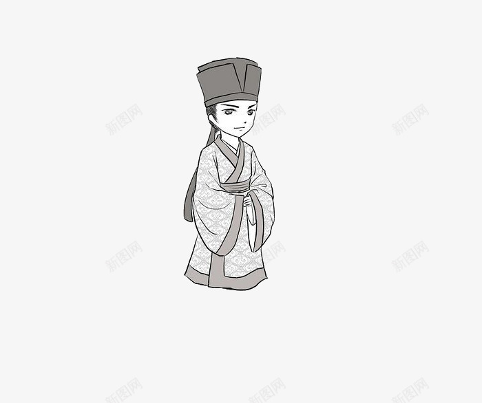 古代生活png免抠素材_新图网 https://ixintu.com 文学 梦回唐朝 线描 绘画 艺术