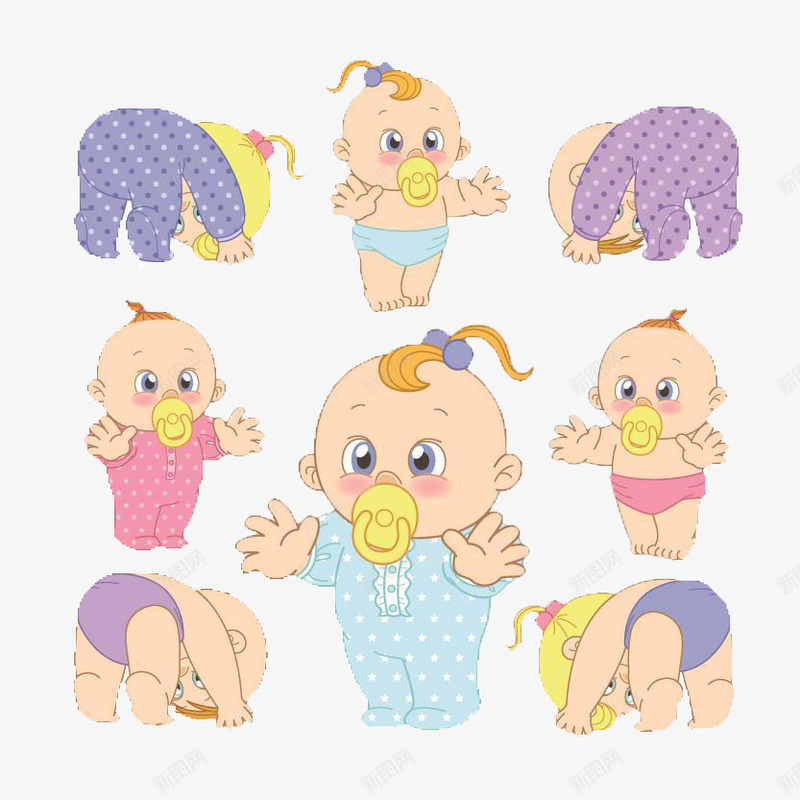 卡通婴儿元素png免抠素材_新图网 https://ixintu.com 卡通婴儿 卡通婴儿元素 吃奶 哭 婴儿 小孩子 幼儿