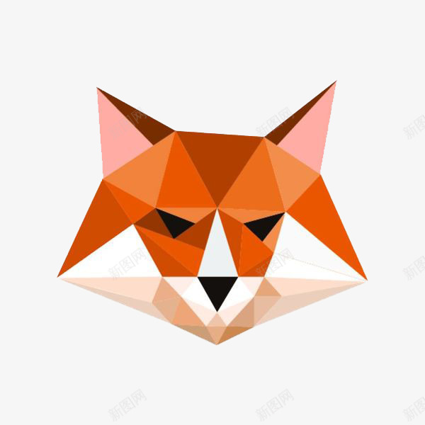 猫咪的头像png免抠素材_新图网 https://ixintu.com 三角形 创意 卡通 可爱 图形 头像 手绘 拼接 猫咪 立体 菱形