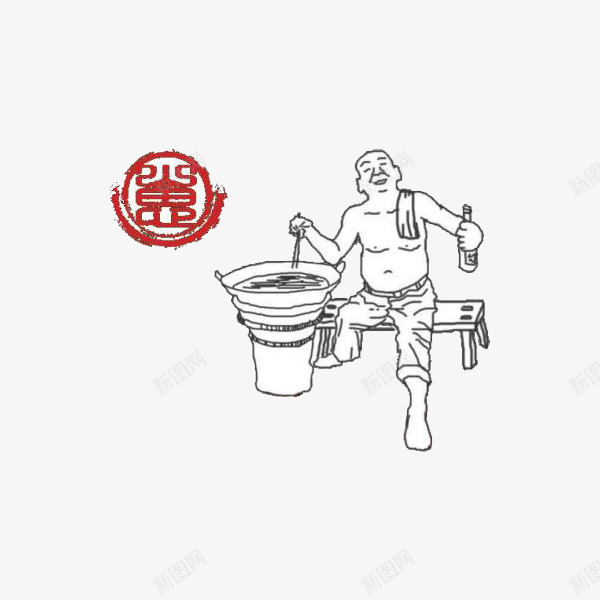 做冒菜火锅的人png免抠素材_新图网 https://ixintu.com 卡通 可口火锅 手绘 火锅冒菜 美味冒菜 美味火锅