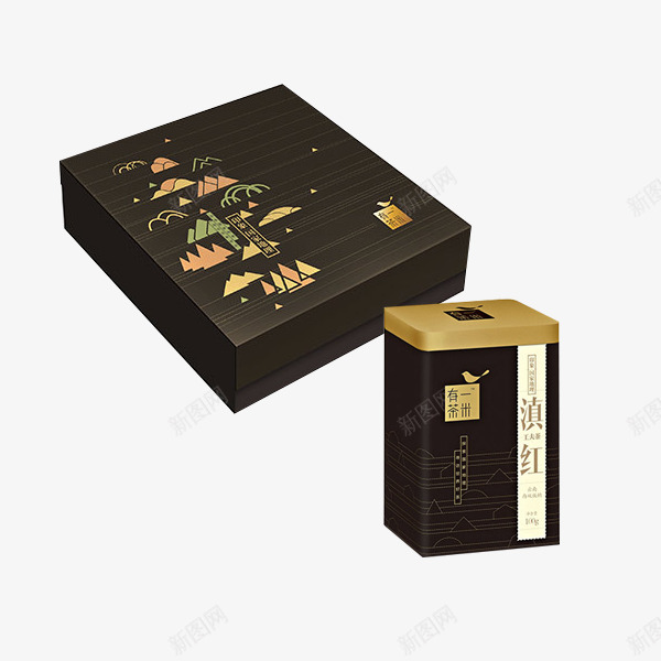 滇红茶包元素png免抠素材_新图网 https://ixintu.com 彩绘 正规 高端