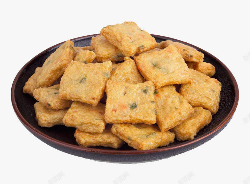 炸油豆腐png免抠素材_新图网 https://ixintu.com 油豆腐 炸豆腐 美味 黑盘