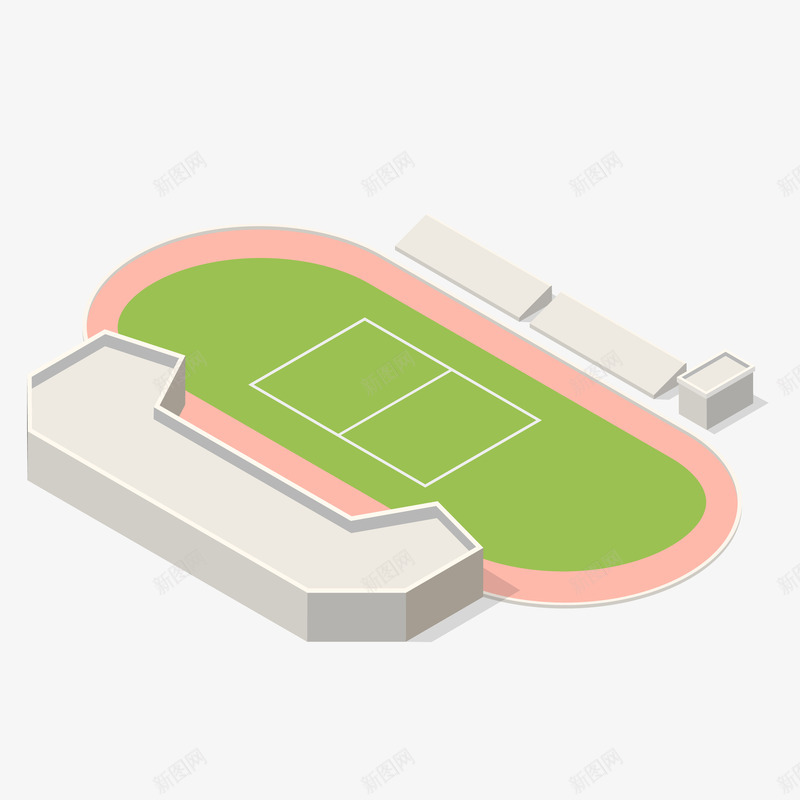 运动场地装饰矢量图ai免抠素材_新图网 https://ixintu.com 卡通 场地 席位 手绘 投影 灯光 装饰 观众席 运动 运动场 阴影 矢量图