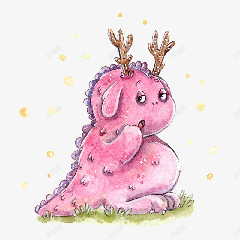 卡通可爱小动物装饰动物头像png免抠素材_新图网 https://ixintu.com 动物可爱 卡通动物 小怪兽 小清新海报设计 手绘动物头像 萌萌哒的小动物 装饰卡通