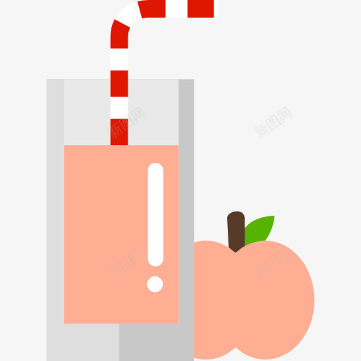 蜜桃果茶图标png_新图网 https://ixintu.com 健康食品 有机食品餐厅 果汁 水果 素食 蜜桃果茶 食品 饮料