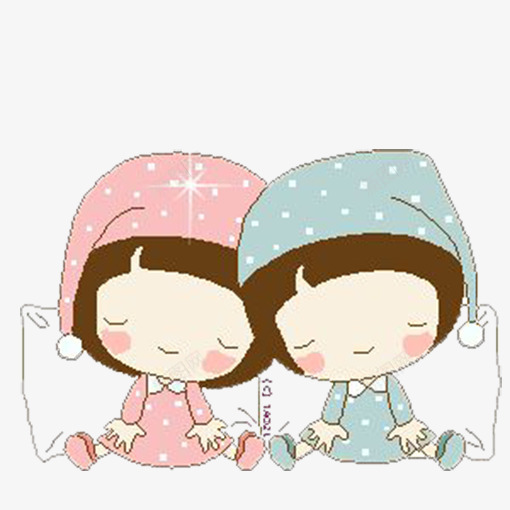睡觉的宝宝png免抠素材_新图网 https://ixintu.com 卡通 可爱 女孩 男孩 睡觉的宝宝