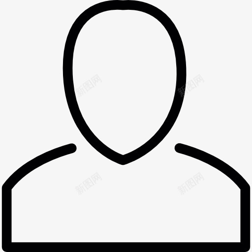 空白的用户配置文件图标png_新图网 https://ixintu.com 头像 头像的轮廓 社交网络用户 社会 网络