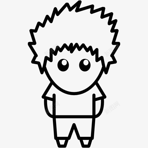 动漫男孩的T恤图标png_新图网 https://ixintu.com 人 漫画 男 男孩 男性