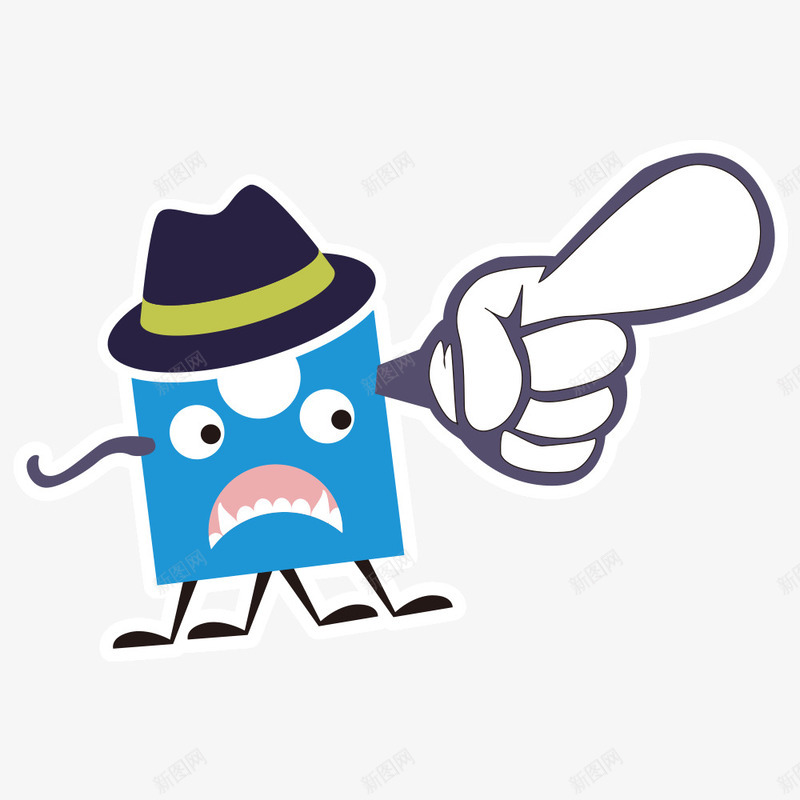 手指指着png免抠素材_新图网 https://ixintu.com 可爱 手指 指着 素材