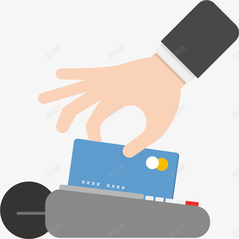 刷卡智能现代化png免抠素材_新图网 https://ixintu.com POS机 信用卡机 刷卡 卡通POS机 扫码 现代化