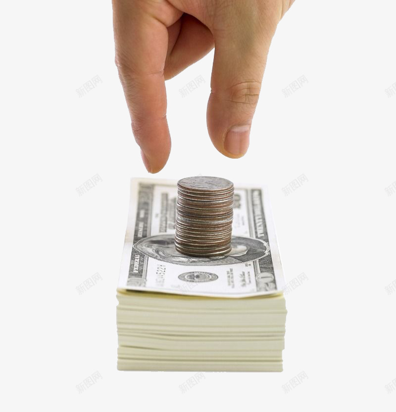 金钱的诱惑png免抠素材_新图网 https://ixintu.com 手指 硬币 美元 金融