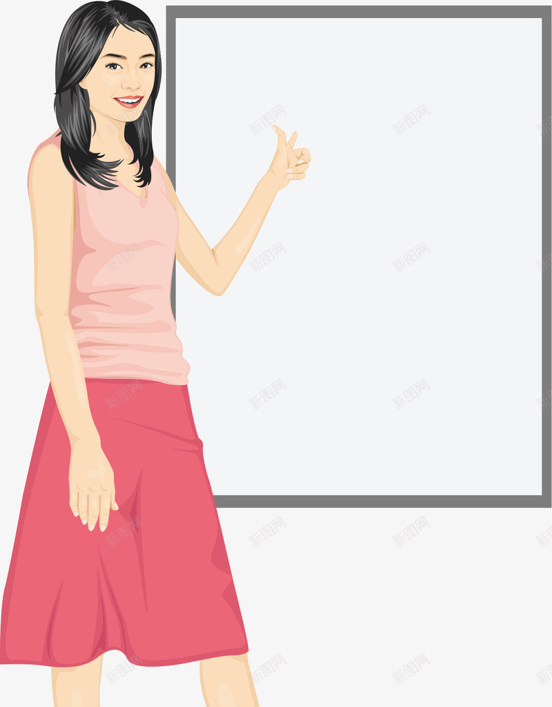 报告中的人png免抠素材_新图网 https://ixintu.com 手势 手指告示牌 站着的人 高跟凉鞋