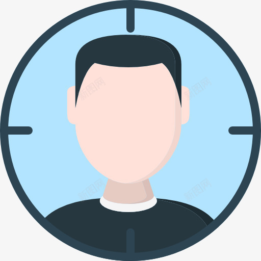 目标图标png_新图网 https://ixintu.com SEO和网络 人 商务 头像 定位 用户 白领头像 目标