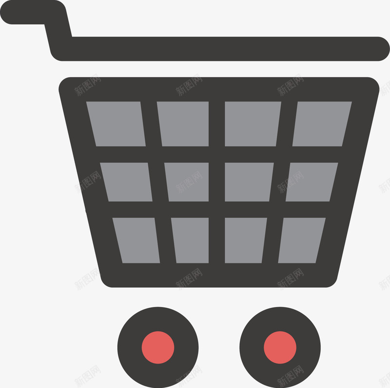 可爱购物车图标矢量图ai_新图网 https://ixintu.com 购物 购物车 矢量图