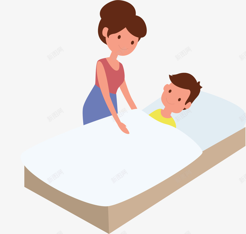 哄孩子睡觉的妈妈矢量图ai免抠素材_新图网 https://ixintu.com 哄睡觉 母子 温柔的妈妈 照顾孩子 睡觉 矢量png 矢量图