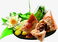 香甜糯米豆沙粽子食物png免抠素材_新图网 https://ixintu.com 粽子 糯米 豆沙 食物 香甜