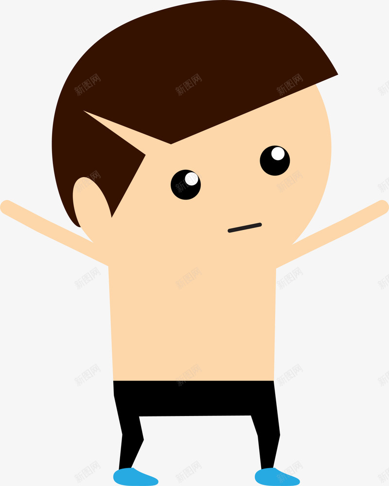黄色卡通男孩png免抠素材_新图网 https://ixintu.com 体检 医院 检查 装饰图案 裸体男孩 诊所 黄色男孩