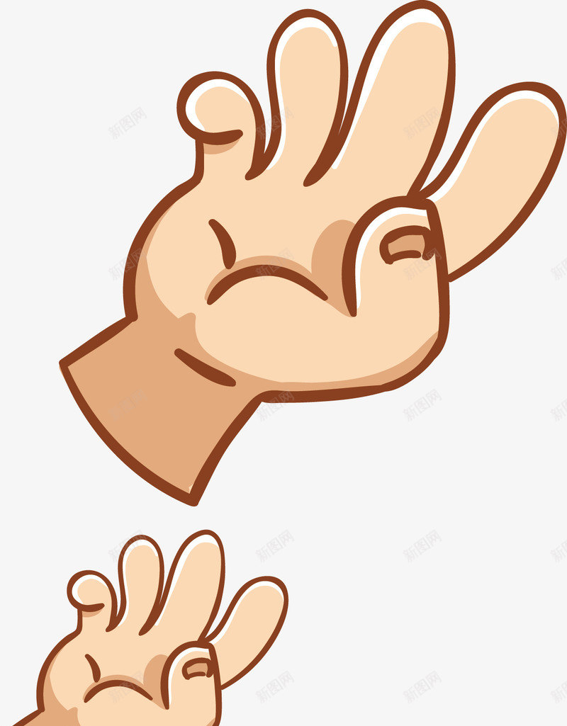 卡通很好的手指png免抠素材_新图网 https://ixintu.com 卡通 很好的 手指