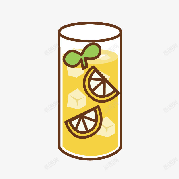 卡通柠檬水png免抠素材_新图网 https://ixintu.com 卡通 卡通柠檬水 柠檬水 柠檬饮料