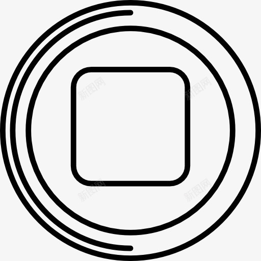 循环停止按钮图标png_新图网 https://ixintu.com 停止 多媒体播放器 多媒体选项 广场 界面 视频播放器 音乐播放器
