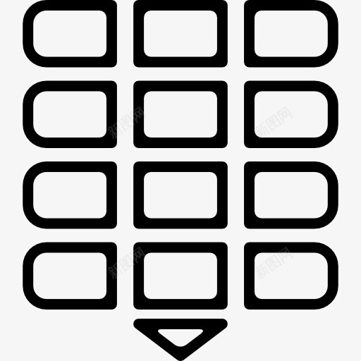 隐藏电话键盘接口符号图标png_新图网 https://ixintu.com 工具 手机套 按钮 接口 电话 符号 键盘 键盘图案 隐藏