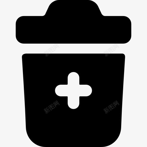 医院垃圾桶图标png_新图网 https://ixintu.com 垃圾桶 箱