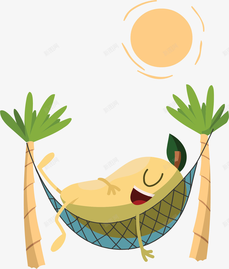 夏日度假吊床水果矢量图ai免抠素材_新图网 https://ixintu.com 吊床 吊床水果 夏天 夏天度假 度假吊床 矢量png 矢量图
