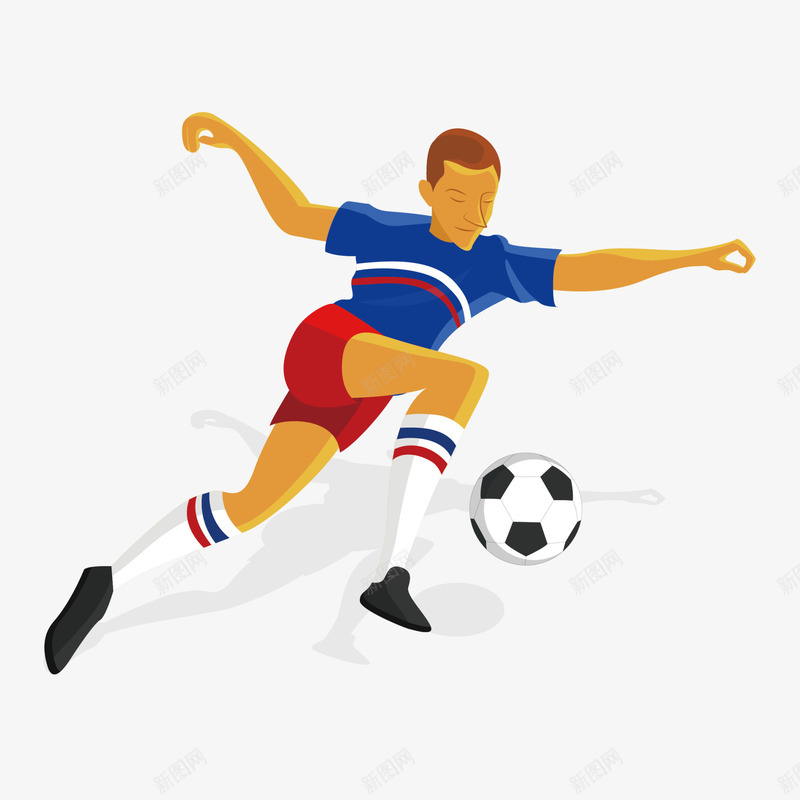 手绘卡通踢足球人物png免抠素材_新图网 https://ixintu.com T恤设计 ppt制作 世界杯 动漫 动画 手绘卡通 比赛 海报设计 足球 足球动作 踢球 踢足球的人 运动员 进球