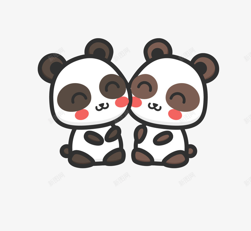 爱情主题卡通可爱小动物装饰png免抠素材_新图网 https://ixintu.com 动物可爱 卡通动物 小清新海报设计 手绘动物头像 熊猫 爱情主题卡通可爱小动物装饰设计动物头像熊猫免费下载 爱情动物 萌萌哒的小动物 装饰卡通