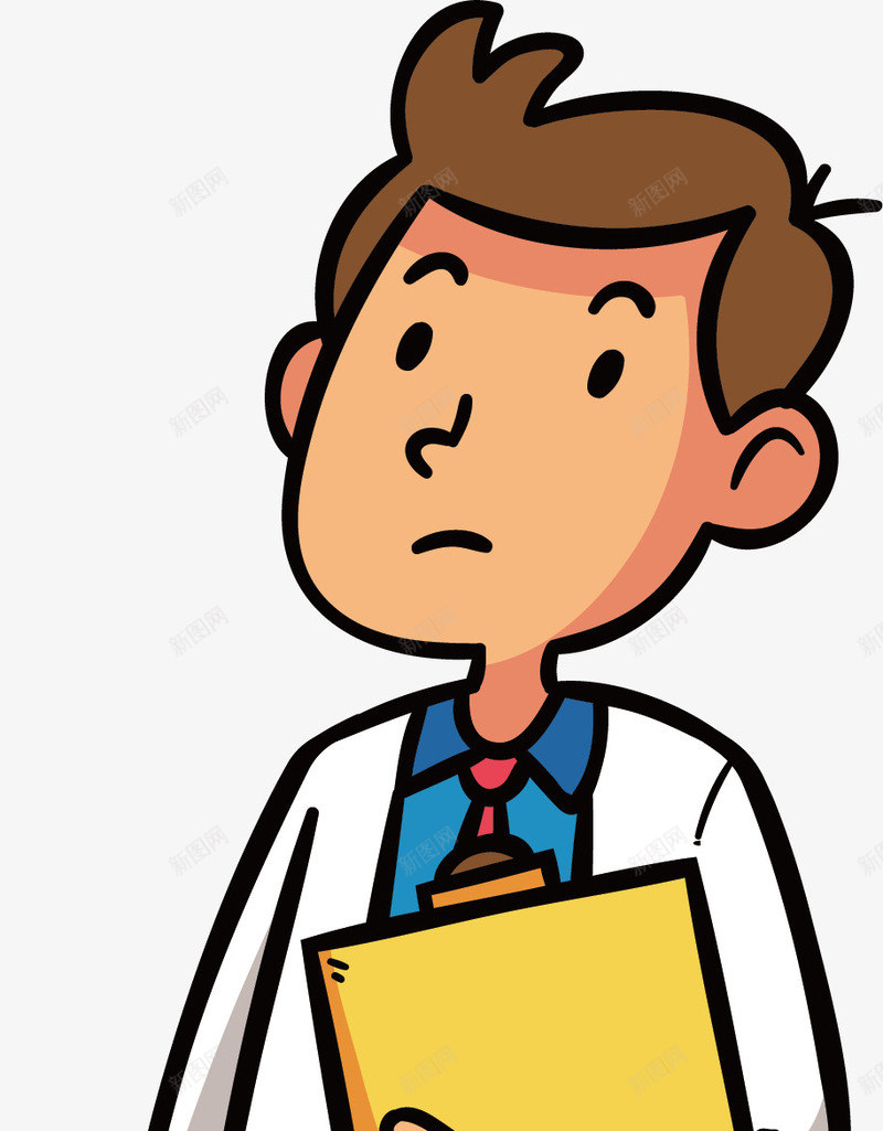 手绘卡通医疗男医生矢量图ai免抠素材_新图网 https://ixintu.com 人物 医生 医疗 医院大夫 卡通 女医生 戴眼镜的女医生 手绘 护士 矢量图